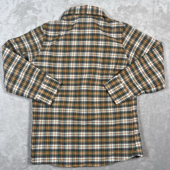 VTG 1970s Sears Winnie the Pooh Perma Prest Plaid Western Button Down Boys 6 - Picture 6 of 6